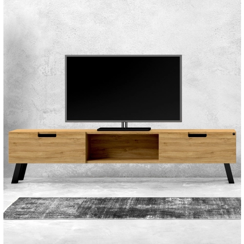 Szafka RTV-17 Drewno Lite Dąb Loft Lakier Rozmiary od 100 cm do 200 cm PREMIUM